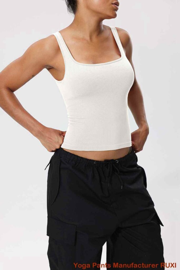 flare jóga buxur með vösum RUXI