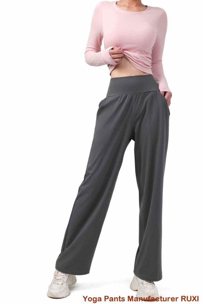 bootcut jóga buxur háar RUXI
